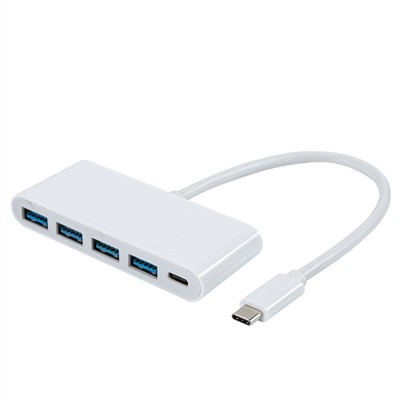 USB C to 4 USB 3.0 ポート PD ポート付きハブ
