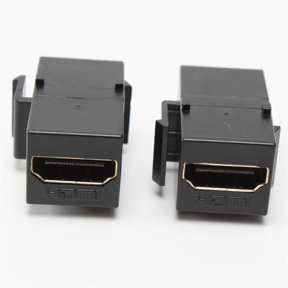 ブラック HDMI メス - メス キーストーン